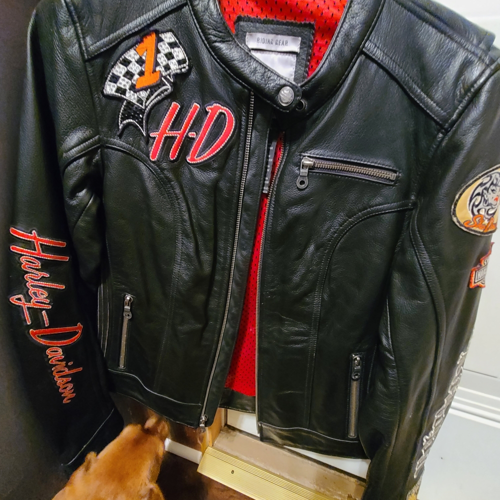Harley-Davidson Black Jacket with Red Details